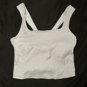 alo tank top blue gray